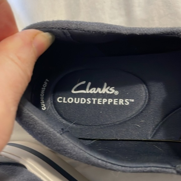 CLARKS | Cloudsteppers | Audreigh Eve Athleisure | Slip On | Blue Shoe| Size 9 - Picture 10 of 14